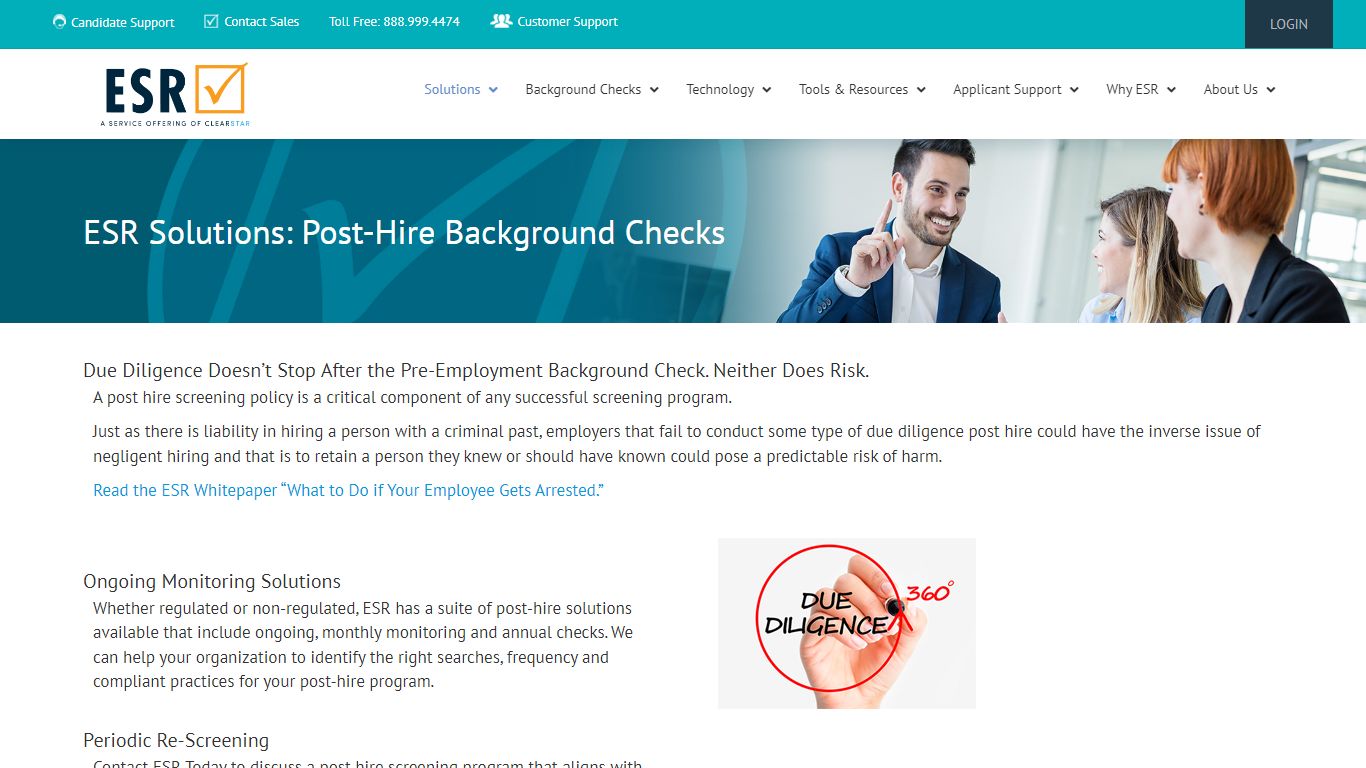 Post Hire Background Check – Employment Screening Resources